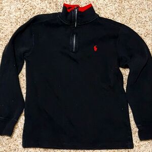 Polo Ralph Lauren Kids Quarter Zip Sweater Size M
